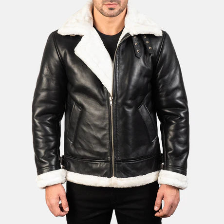 Francis B-3 Red Leather Bomber Jacket