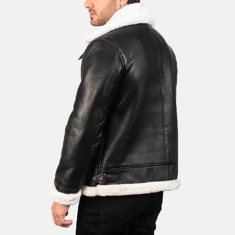 Francis B-3 Red Leather Bomber Jacket