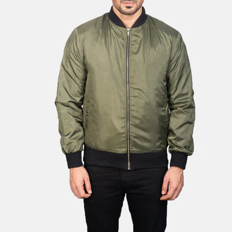 Zack Black Bomber Jacket