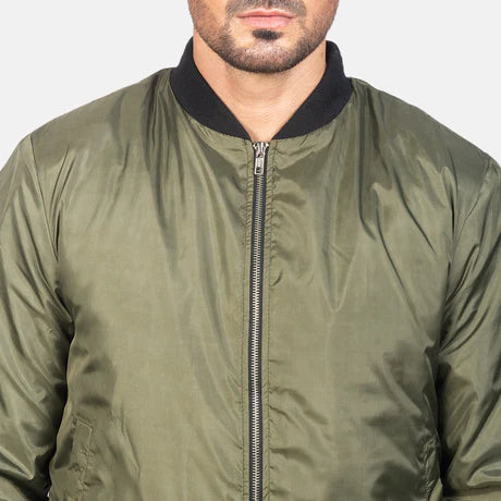 Zack Black Bomber Jacket