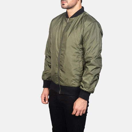 Zack Black Bomber Jacket