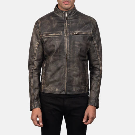 Ionic Black Leather Jacket