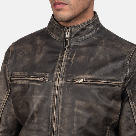 Ionic Black Leather Jacket