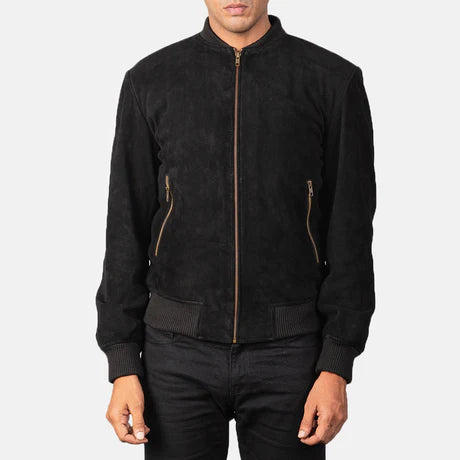 Shane Brown Leather Bomber Jacket