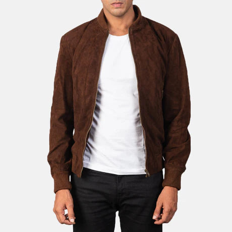 Shane Brown Leather Bomber Jacket