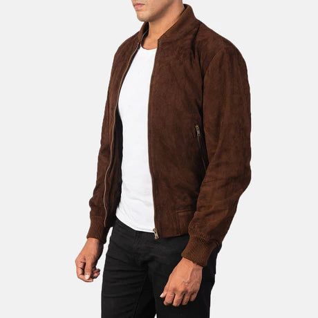 Shane Brown Leather Bomber Jacket