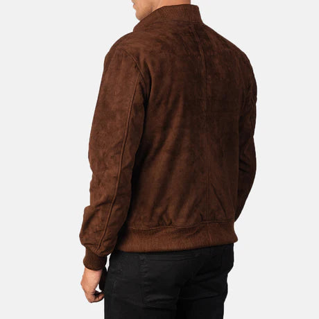 Shane Brown Leather Bomber Jacket