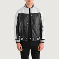 Terrance Black & Red Leather Varsity Jacket