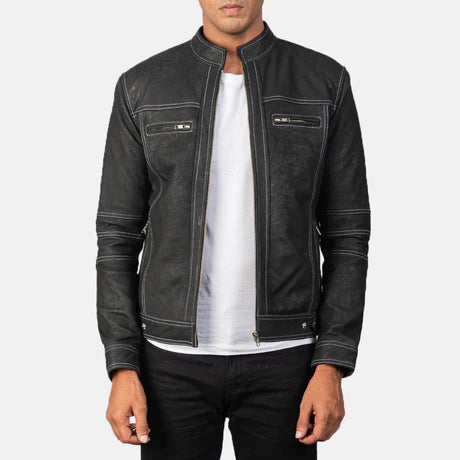 Youngster Black Leather Biker Jacket