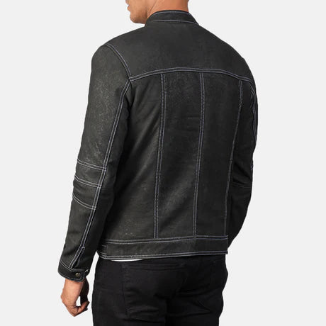 Youngster Black Leather Biker Jacket