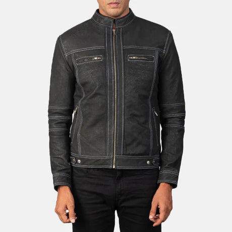 Youngster Black Leather Biker Jacket