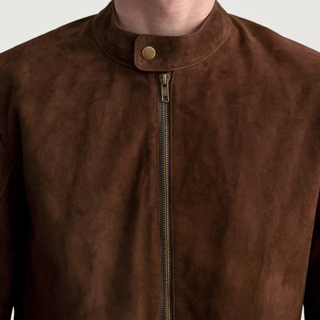 Zen Tumbled Black Leather Biker Jacket