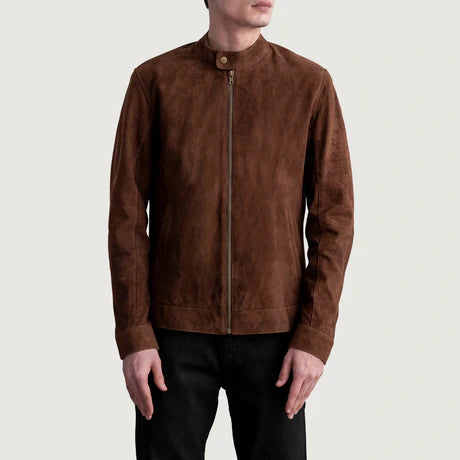 Zen Tumbled Black Leather Biker Jacket