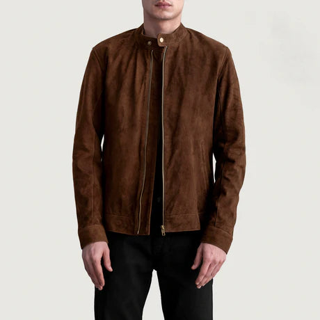 Zen Tumbled Black Leather Biker Jacket