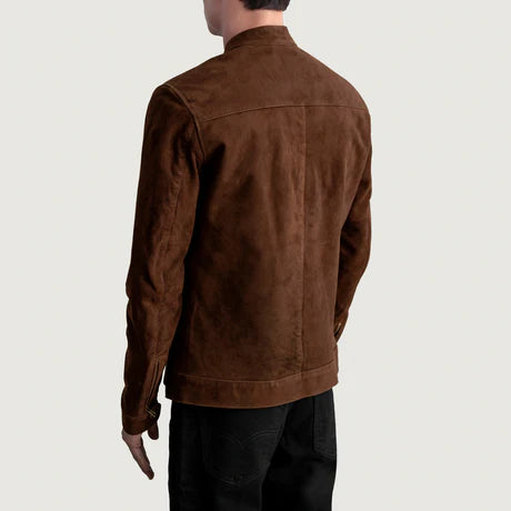 Zen Tumbled Black Leather Biker Jacket