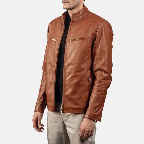 Ionic Black Leather Jacket