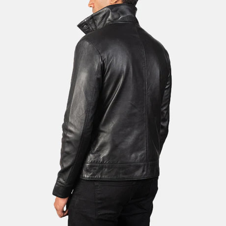 Columbus Brown Leather Bomber Jacket