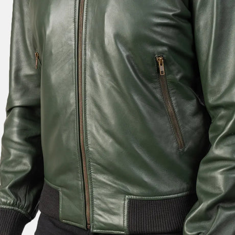 Shane Brown Leather Bomber Jacket