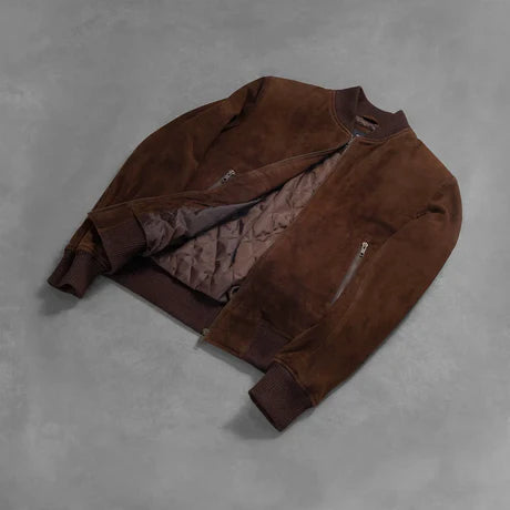 Shane Brown Leather Bomber Jacket