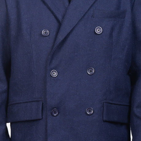 Claud Grey Wool Double Breasted Coat