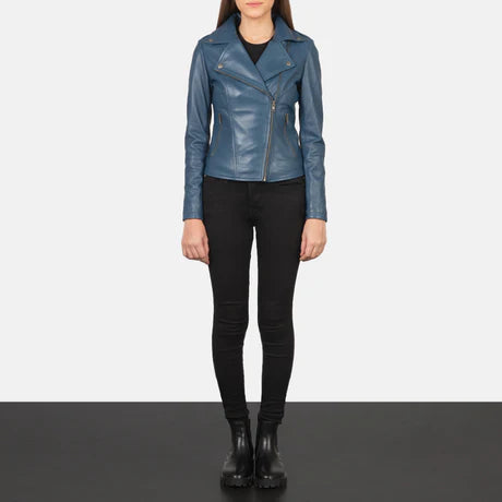 Flashback Black Leather Biker Jacket