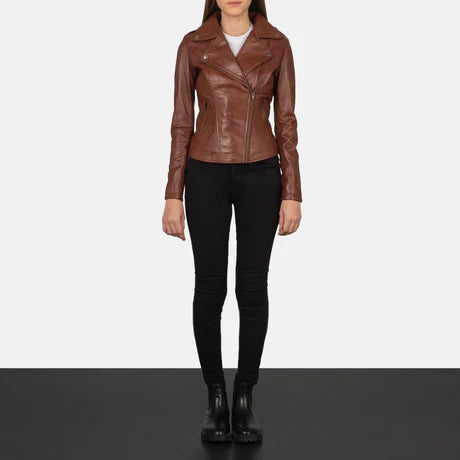 Flashback Black Leather Biker Jacket