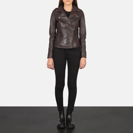 Flashback Black Leather Biker Jacket