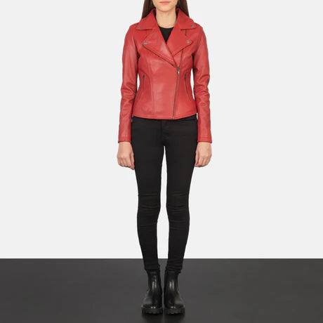 Flashback Black Leather Biker Jacket