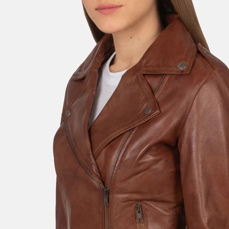Flashback Black Leather Biker Jacket