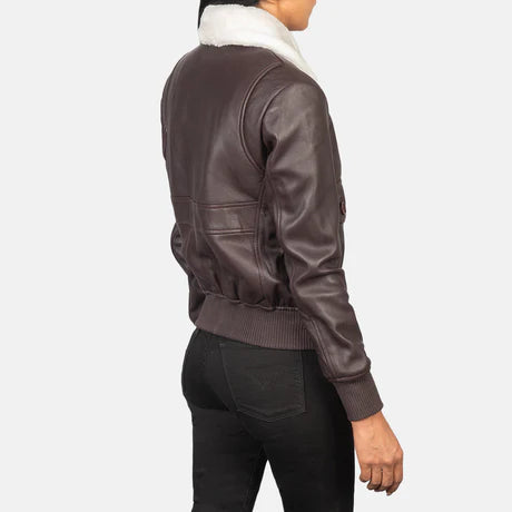Stella G-1 Black Leather Bomber Jacket