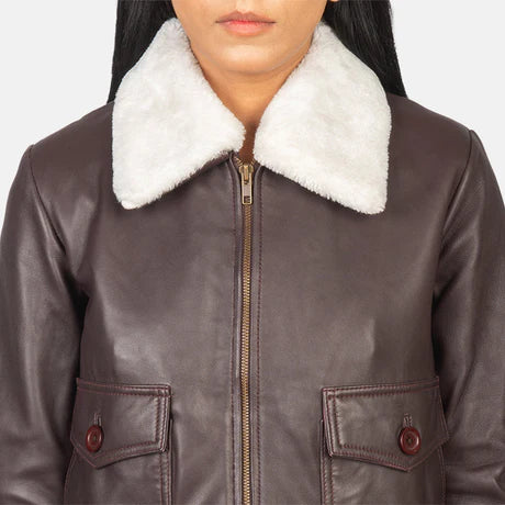 Stella G-1 Black Leather Bomber Jacket