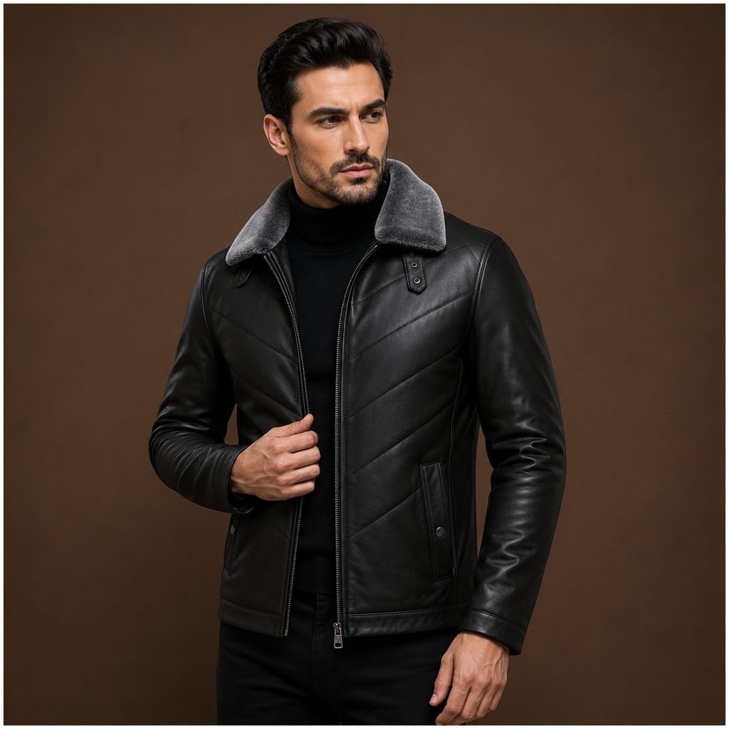 Men's leather jacket