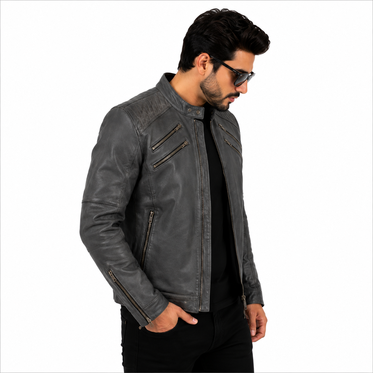 Michael Jackson Beat It MaroonLeather Jacket