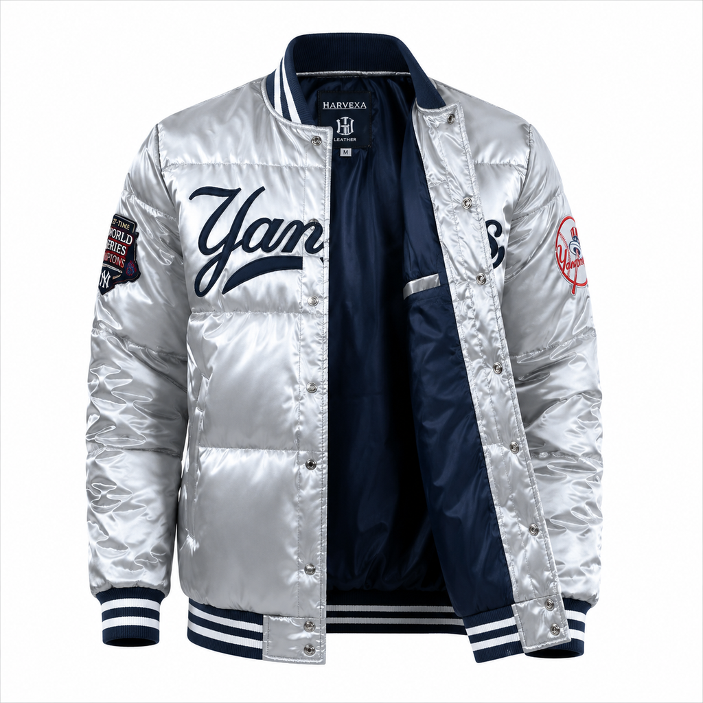 Yankees Bomber Satin Jacket
