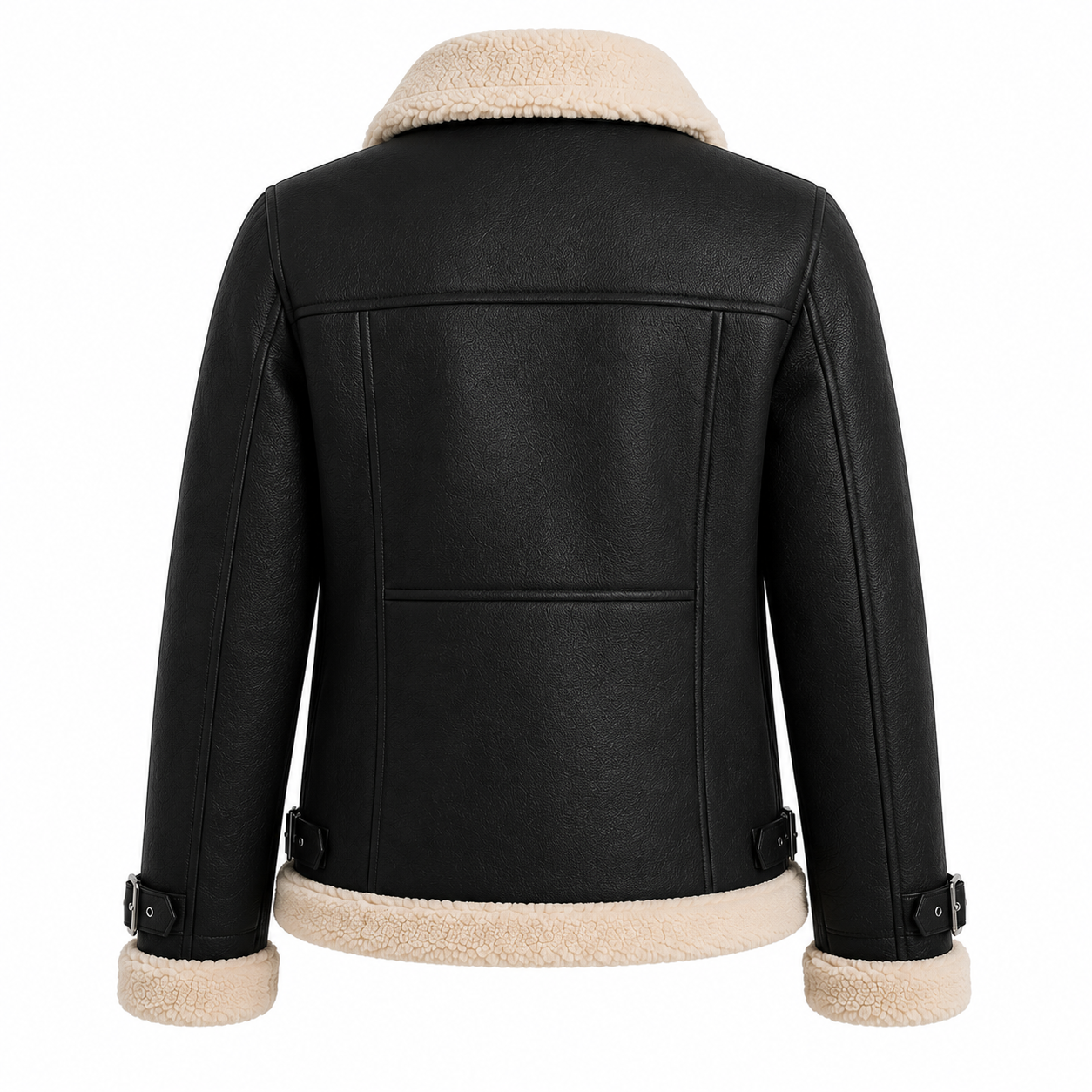 Women's Pink Shearling Aviator Jacket
