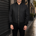 Zack Black Bomber Jacket