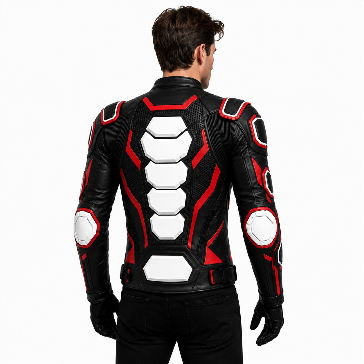 Men's Tactical Armored Leather Jacket 