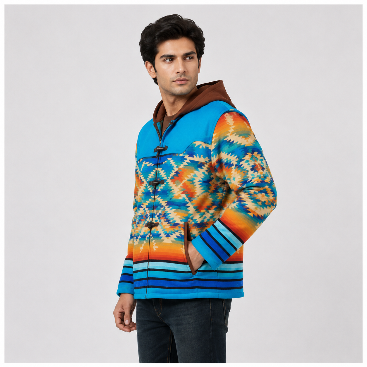 Desert Sky Aztec Geometric Print Toggle 