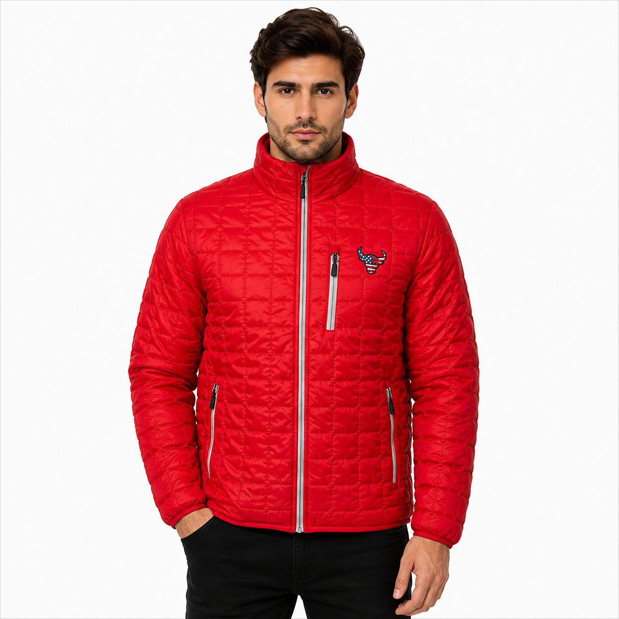 Cutter & Buck Men's Buffalo Bills "Americana" Rainier Puffer Jacket