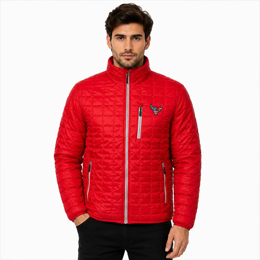 Red Rainer Puffer Dallas Lightweight Quilted Puffer Jacket