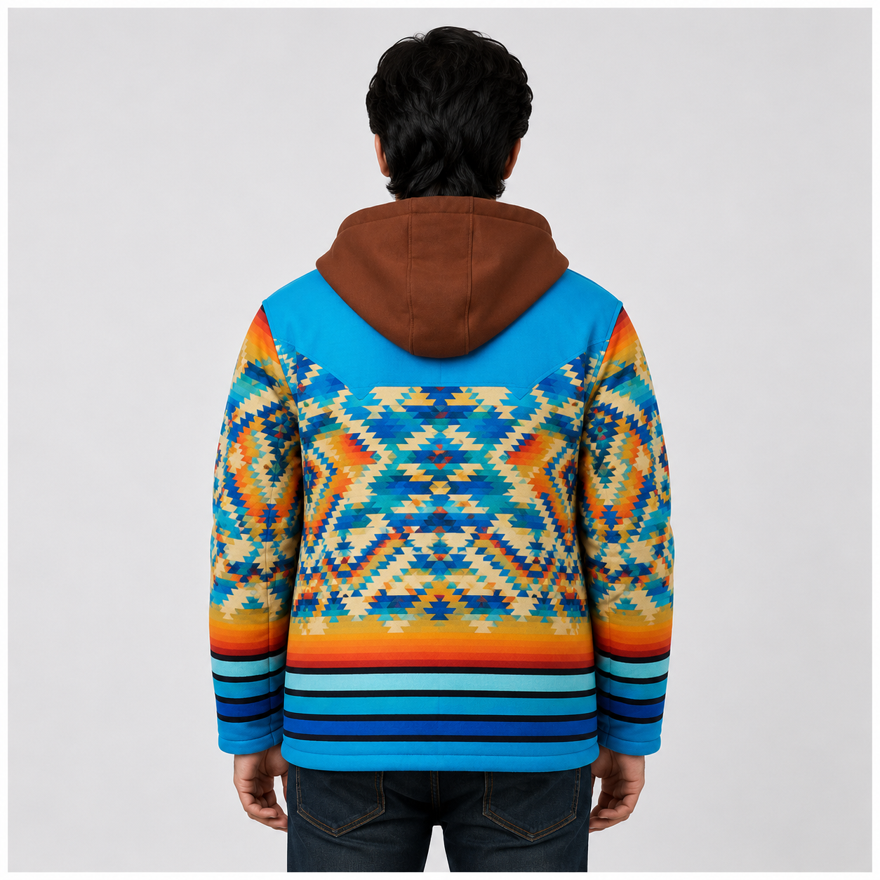 Men's Colorful Aztec Print Jacket