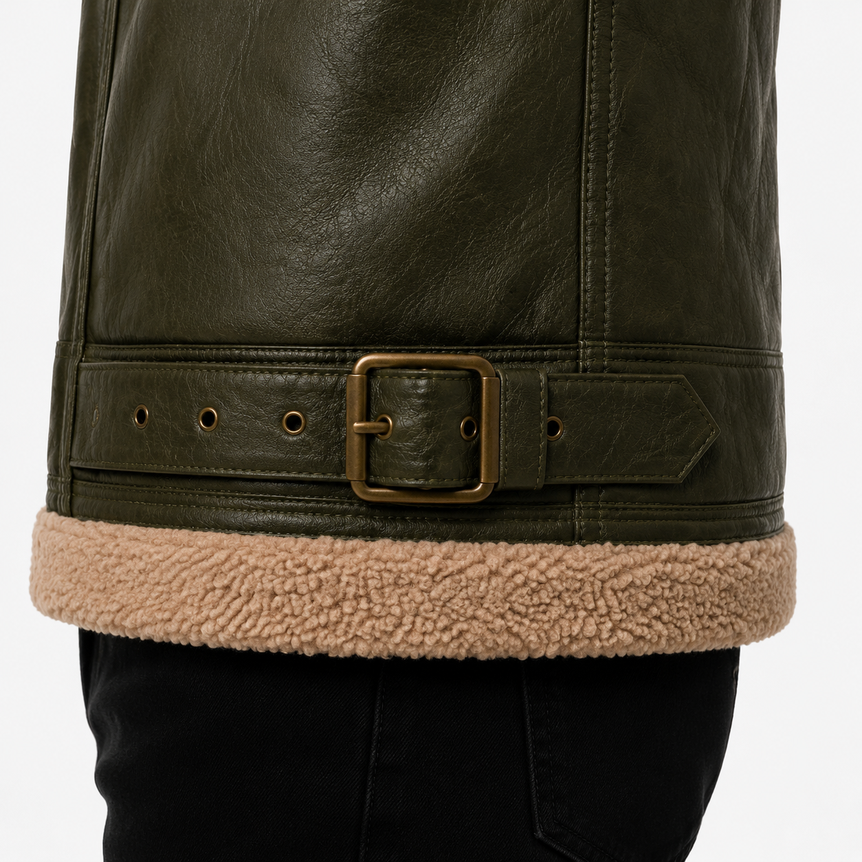 Men's Olive Green B-3 Aviator Jacket