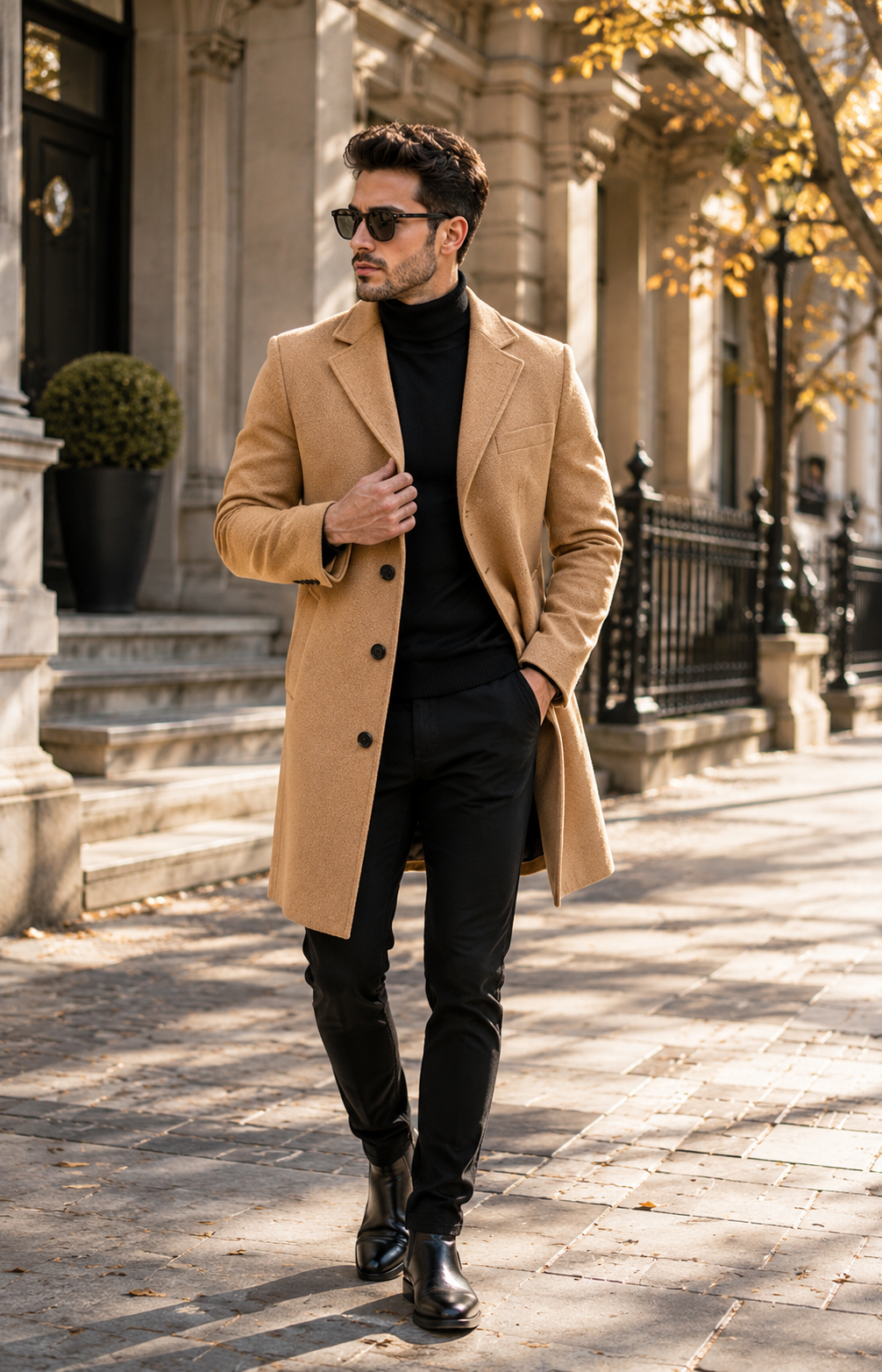 Classic Single-Breasted Wool coat