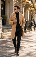 Classic Single-Breasted Wool coat