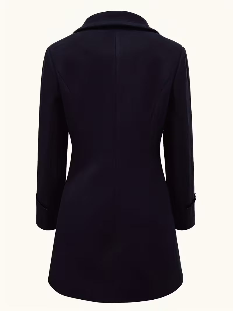 Double-Breasted Mid-Length Trench Coat