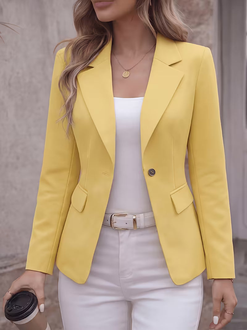 Slim-Fit Single-Button Blazer
