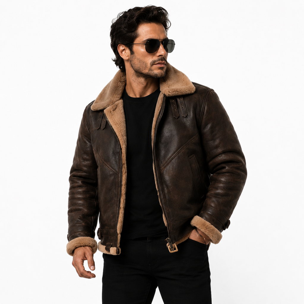 Men's Classic B-3 Aviator Flight Jacket