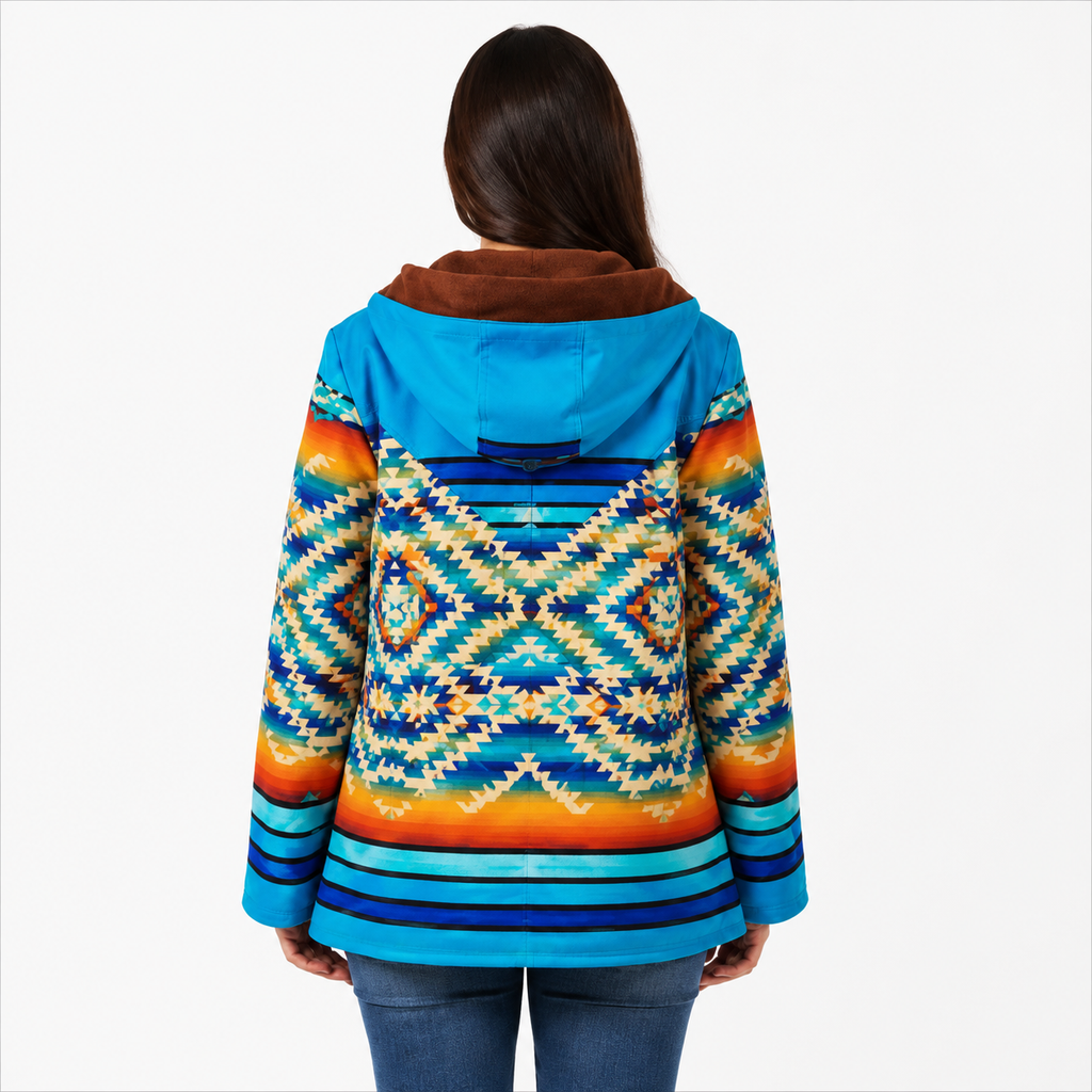 Women's Colorful Aztec Print Jacket 