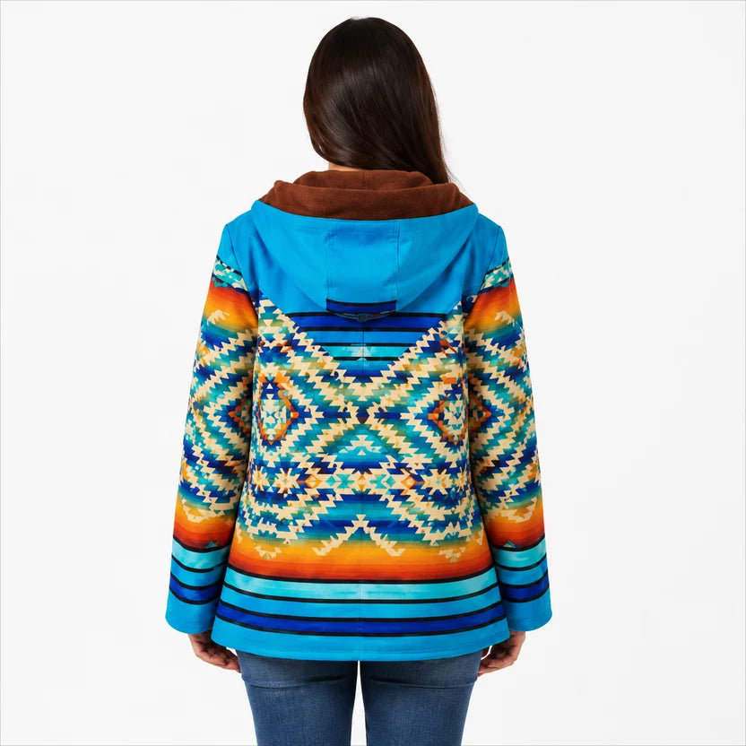 women's Yellowstone inspired serape print jacket