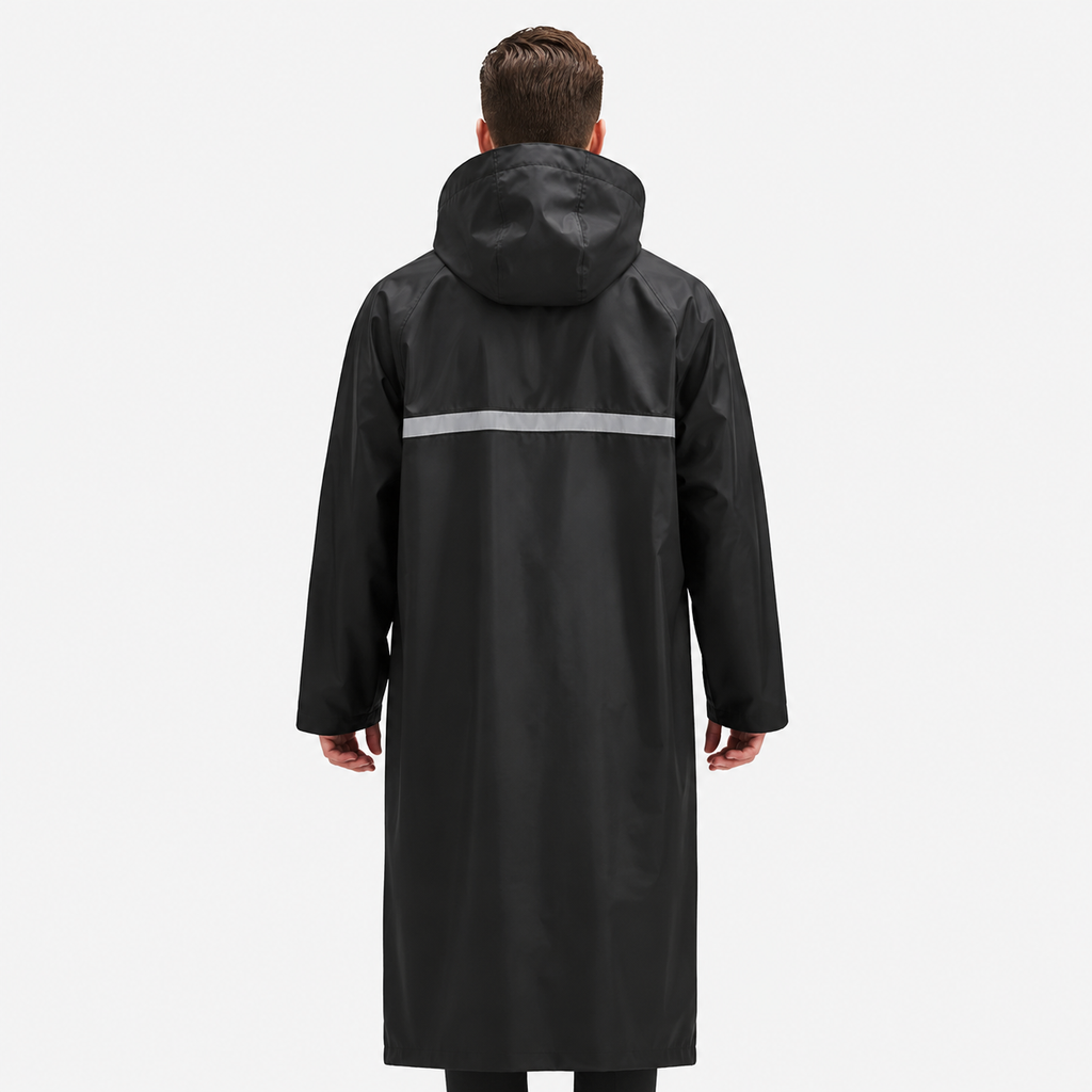 Men's Full-Length Hooded Raincoat